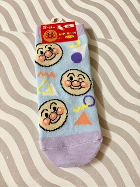 NWT Anpanman Light Blue & Lilac Character Socks